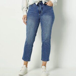 Studio Park x Courtney Khondabi Petite Straight Leg Crop Jeans  13716